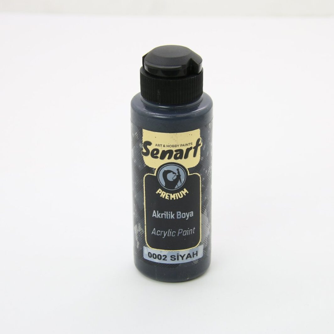 SENART PREMİUM AKRİLİK  0002-SİYAH 120ML