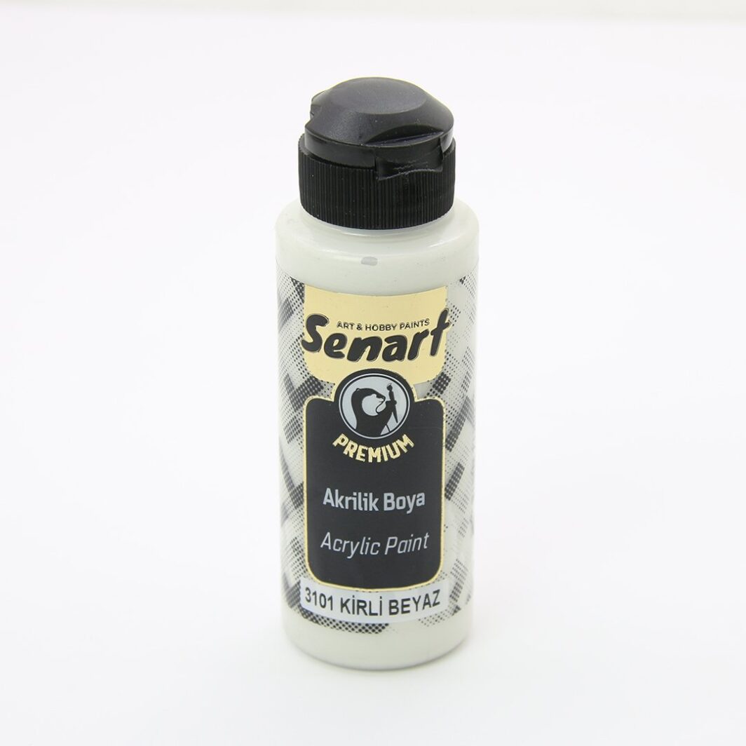 SENART PREMİUM AKRİLİK  3101-KİRLİ BEYAZ 120ML
