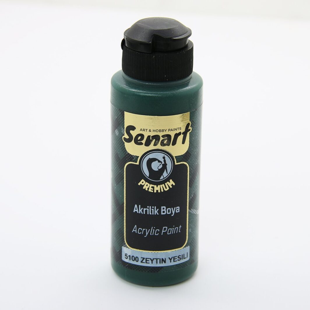 SENART PREMİUM AKRİLİK  5100-ZEYTİNYEŞİL 120ML